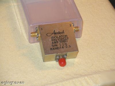 Aertech model: amf 5980: 1.4-2.5 ghz isolator