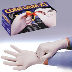 Ans 69318L latex gloves powder free c-conform large