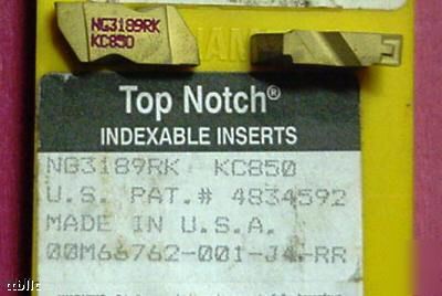 10PC NG3189R KC850 kennametal grooving insert 