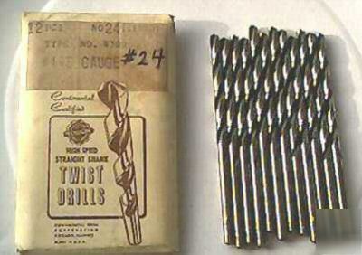 New usa made #24 jobbers lenght drill bits 12 pack