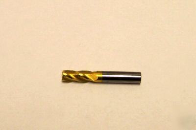 New - usa solid carbide tin coated end mill 4FL 5/16