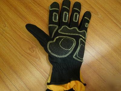 Ringers large yellow short cuff extrication gloves 