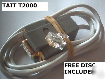 Tait T2000 &TM8000 programming kit - ( lead & c.d.)