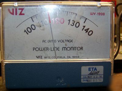 Viz power-line monitor WV120B viz mfg co. phila,pa