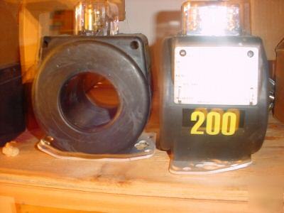  current transformer abbtype cmf, ratio 200:5, 2 avail.