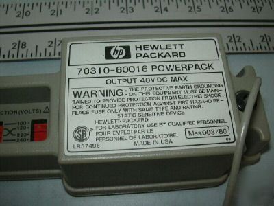 Hewlett packard agilent 70310-60016 power pack 40V dc