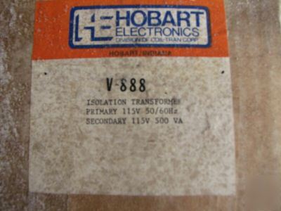 Hobart transformer 115V 500VA 50/60HZ V888 #55