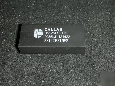 Dallas DS1251Y-120 4096K nv sram w/ phantom clock 10PC