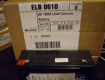 Lithonia elb 0610 replacement battery