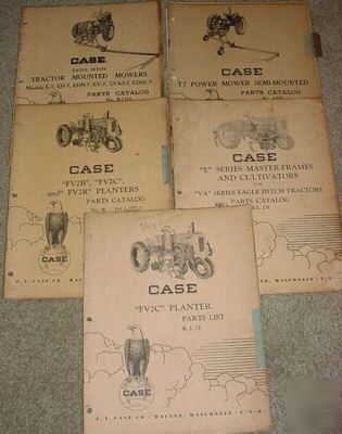 Lot of 5 case tractor i&t orig shop manuals 