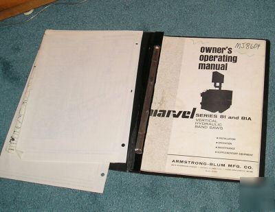 Marvel 81A 81APC operating manual