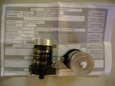 New clippard R461 spring turned pilot operated valve 