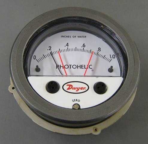 New dwyer 3001MR 25 psig photohelic pressure gauge 
