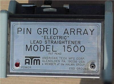 Pga-1500 electric grid array pin lead straightener