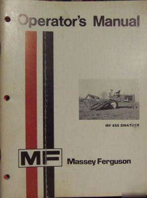 1974 massey ferguson 655 self propelled swather manual