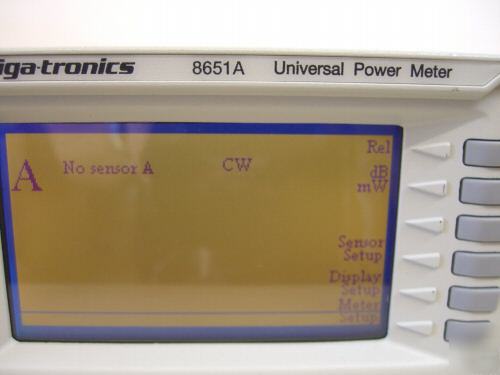 Gigatronics 8651A rf power meter w/ option 12