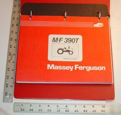 Massey ferguson parts book - m-f 390T tractor - 1989