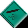 Non flammable gas sign-a.vinyl-100X100MM(ha-008-ab)