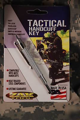 Zak handcuff key pen style aluminum ZT13 1.99 ship
