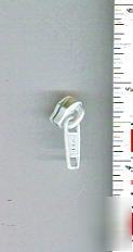 #4 coil zipper nonlocking pulls white 200 pce wholesale