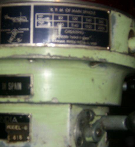 Clausing kondia g vertical knee mill bridgeport handle