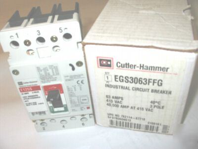 EGS3063FFG cutler hammer 63A 3P 40K @ 415 breaker E125S