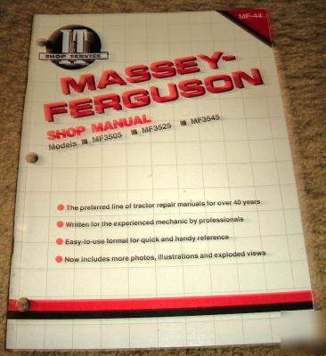 Massey ferguson 3505-3545 tractor i&t service manual