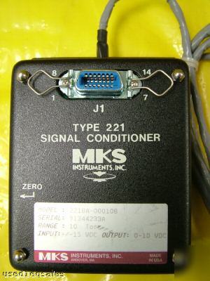 Mks instruments type 221 10 torr signal conditioner