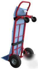 Moving pad for hand truck with velcro straps