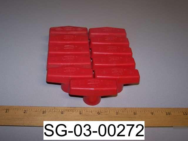 New spears ball valve replacement handles red (11) 