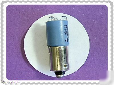 Ledtronics (24-volt) blue led T3-1/4 mini bayonet lamp