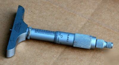 Starrett - boxed depth micrometer / gage w/ six probes