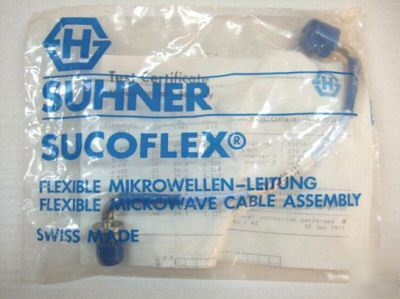 Suhner sucoflex 104 flexible microwave cable assembley