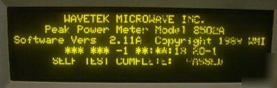 Wavetek peak power meter model 8502A