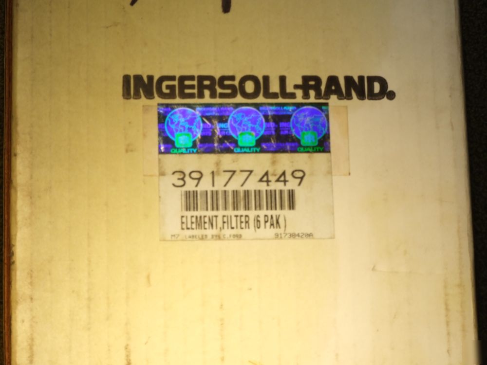 Ingersoll rand compressor 39177449 6 coalescing filters