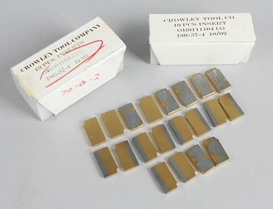2 sets of 10 pc crowley carbide shave inserts 180-37-4