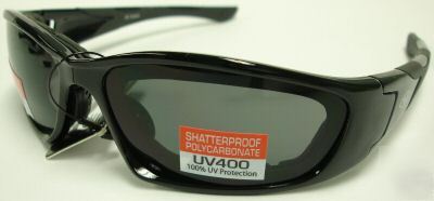 Connection riding sunglasses black frame smoked, harley