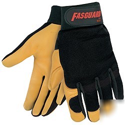 Fasguard mechanics glove - premium deer skin palm l