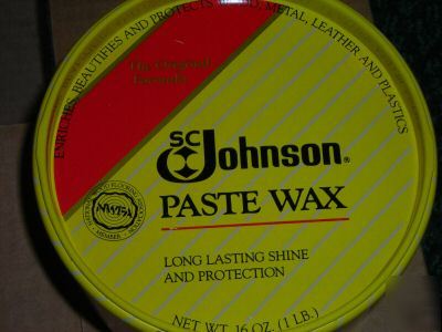 Sc johnson paste wax - 1LB can - case of 6 cans