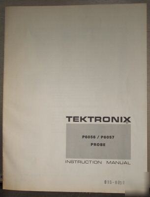 Tek tektronix P6056 P6057 service/operating manual