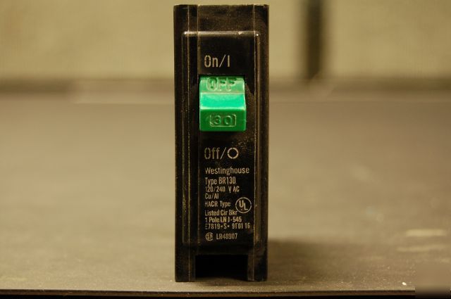 Westinghouse BR130 120/240VAC 30A circuit breaker