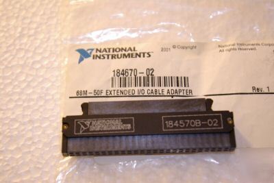 National 68M-50F extended i/o cable adapters 184570-02