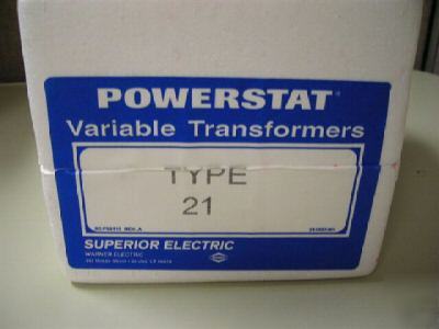 New powerstat transformer superior electric co.