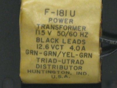 Triad power transformer F181U f-181U f-181 u