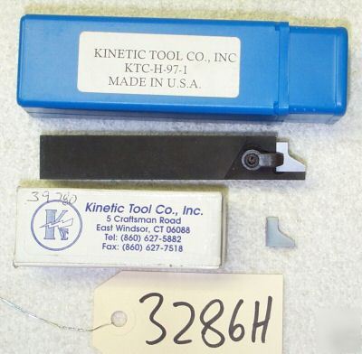 New kinetic ktc-h-97-1 tool holder w/ 10 inserts