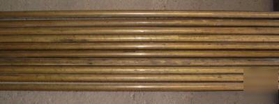 One-inch unlacquered brass tubing