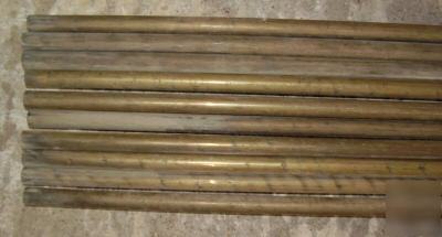 One-inch unlacquered brass tubing