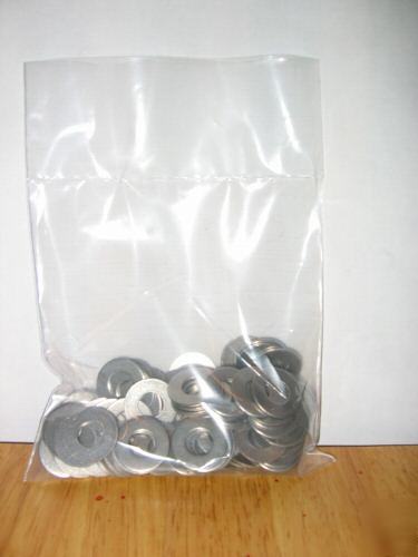 100 - 3/8 stainless steel flat washers
