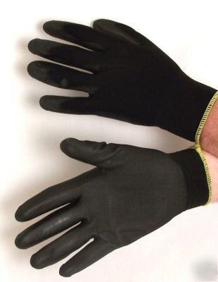 144 prs pu coated nylon shell work gloves size 19807 xl