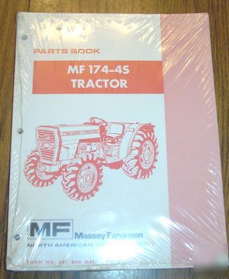 Massey ferguson 174-4S tractor parts catalog book mf